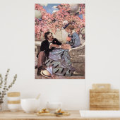 Poster Jessie Willcox Smith - Laurie et Amy (Cuisine)