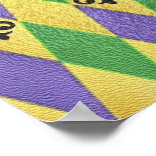 Poster Jester Mask Keep Calm and Mardi Gras (Coin)