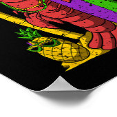 Poster Jester Surfer Mardi Gras Surf Carnaval (Coin)