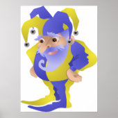 Poster Jester Violet Et Vert (Devant)