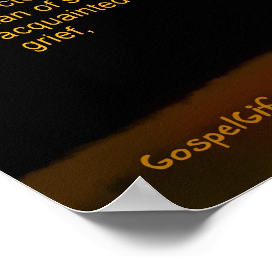 Poster Jésus à Isaïe 53 (Coin)