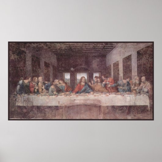 Poster Jésus à la Dernière Cène, Léonard de Vinci (Devant)