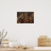 Poster Jésus à la Maison de Martha et Marie 2 (Cuisine)