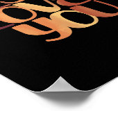 Poster Jésus aime la typographie chrétienne Design (Coin)