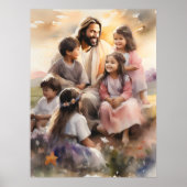 Poster Jésus aime les enfants (Devant)