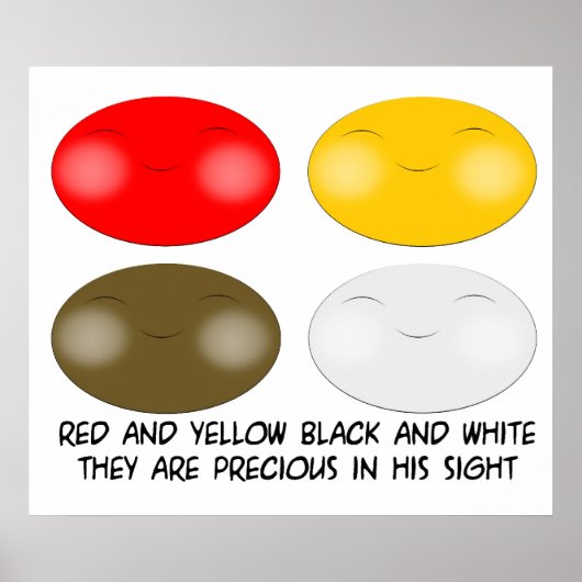 Poster Jésus aime les petits enfants du monde (Devant)