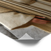 Poster Jesus at Sunrise Antique Door (Coin)