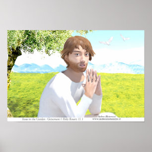 Poster Jésus au Jardin (Getsemani)