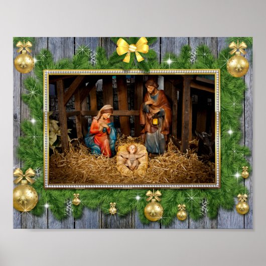 Poster Jesus born (Devant)