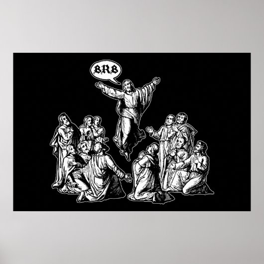 Poster Jesus BRB lol (Devant)