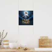 Poster Jésus chrétien vous regarde, Jésus j'ai vu ça (Cuisine)