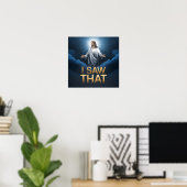 Poster Jésus chrétien vous regarde, Jésus j'ai vu ça (Bureau à domicile)