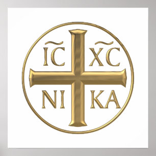 Poster Jésus Christ "3D" doré : Conquêtes