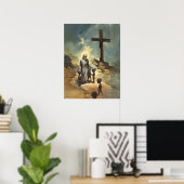 Poster Jésus Christ bénit les gris (Bureau à domicile)