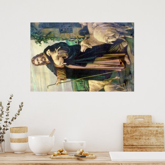 Poster Jésus Christ Bon Pasteur (Cuisine)