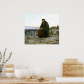 Poster Jésus-Christ, Christi, dans le désert (méditation) (Cuisine)