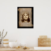 Poster Jésus-Christ Couronne d'épines sur le rouleau (Cuisine)
