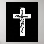 Poster Jesus Christ Cross Bible Verses Church God Faith C (Devant)