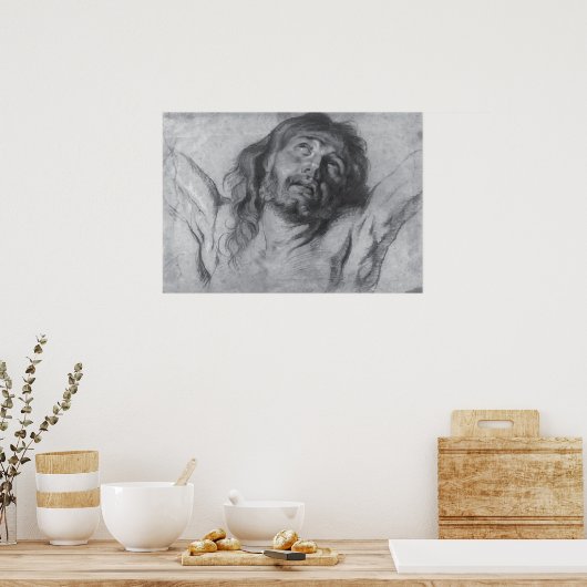 Poster Jésus Christ dessinateur Anthony van Dyck (Cuisine)