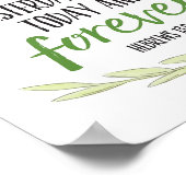 Poster Jésus Christ est le même art pour toujours Imprime (Coin)