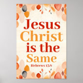 Poster Jésus Christ est le même Boho Christian Wall Art (Devant)