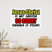 Poster Jésus Christ est mon sauveur (Cuisine)