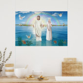 Poster Jésus Christ et la Vierge Marie Regina Coeli (Cuisine)