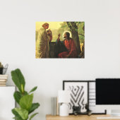 Poster Jésus-Christ et le Bon Samaritain au Puits (Bureau à domicile)