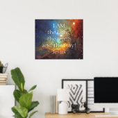 Poster Jésus Christ Je suis (Bureau à domicile)