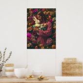 Poster Jésus Christ Lapin de Pâques (Cuisine)