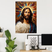 Poster Jésus-Christ - Lumière de la Foi (Bureau à domicile)