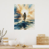 Poster Jésus Christ marche sur l'eau (Cuisine)