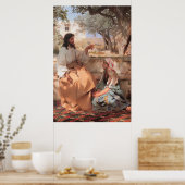 Poster Jésus Christ Martha et Marie B (Cuisine)