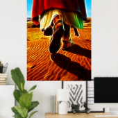 Poster Jésus-Christ me portant dans ses bras (Bureau à domicile)