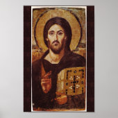 Poster Jesus Christ Pantocrate Christian Icon Imprimer (Devant)