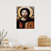 Poster Jesus Christ Pantocrator Icon (Cuisine)