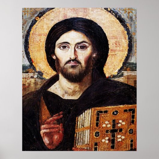Poster Jesus Christ Pantocrator Icon (Devant)