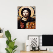 Poster Jesus Christ Pantocrator Icon (Bureau à domicile)