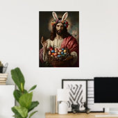 Poster Jésus Christ Pâques Portrait Mème Peinture (Bureau à domicile)