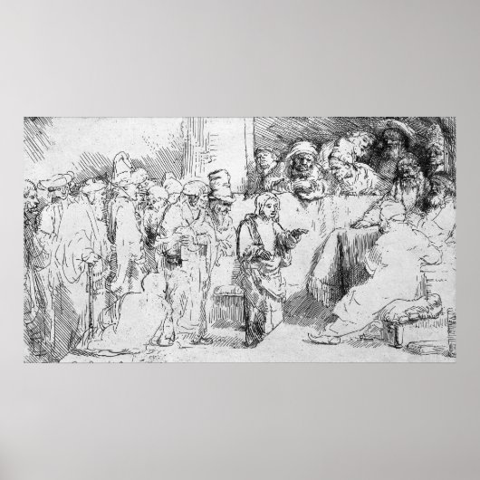 Poster Jésus Christ parmi les médecins (Devant)