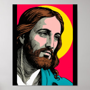 Poster Jésus-Christ Pop Art religieux Pâques et Christ