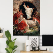 Poster Jésus-Christ ressuscitant du tombeau, (Bureau à domicile)