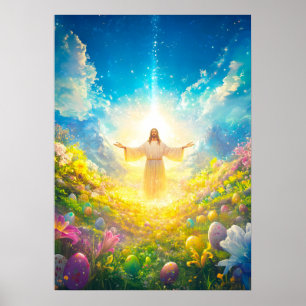 Poster Jésus Christ Résurrection de Pâques