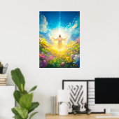 Poster Jésus Christ Résurrection de Pâques (Bureau à domicile)