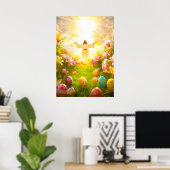 Poster Jésus Christ Résurrection de Pâques (Bureau à domicile)