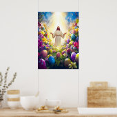 Poster Jésus Christ Résurrection Pâques (Cuisine)