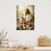 Poster Jésus Christ Sainte Résurrection Pâques (Cuisine)