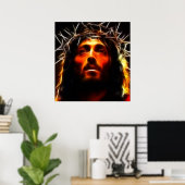 Poster Jésus Christ Sauveur (Bureau à domicile)