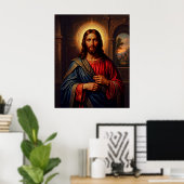 Poster Jésus-Christ-T'aime (Bureau à domicile)