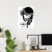 Poster Jésus Christ Thorns Bleeding Heart Art (Bureau à domicile)
